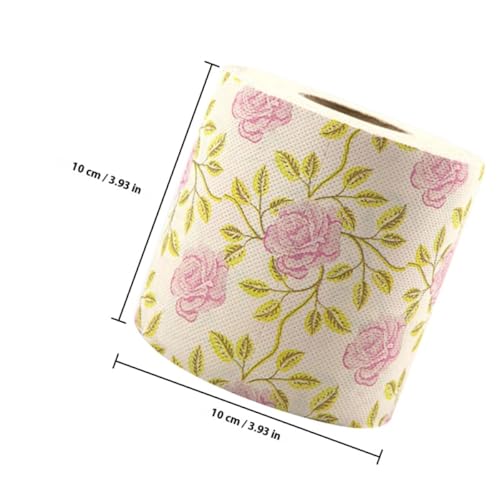 Papel higiénico de bambú creativo con estampado floral refinado 3