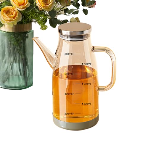 Générique istributeur Huile e Cuisine,istributeur 'huile En Verre Rechargeable,Verseuse à Bec Anti-Gouttes | pour Cuisine Maison Cuisson Pâtisserie Salae Vinaigre Sauce Soya Coniment