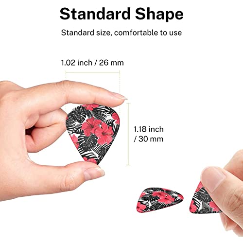 Red Hibiscus Lot de 6 médiators pour guitare acoustique, guitare électrique, basse, ukulélé – fins, moyens et épais - Les Beatles, Paul McCartney, John Lennon, RIngo Starr, George Harrison Red Hibiscus Lot de 6 médiators pour guitare acoustique, guitare électrique, basse, ukulélé - fins, moyens et épais – Image 8