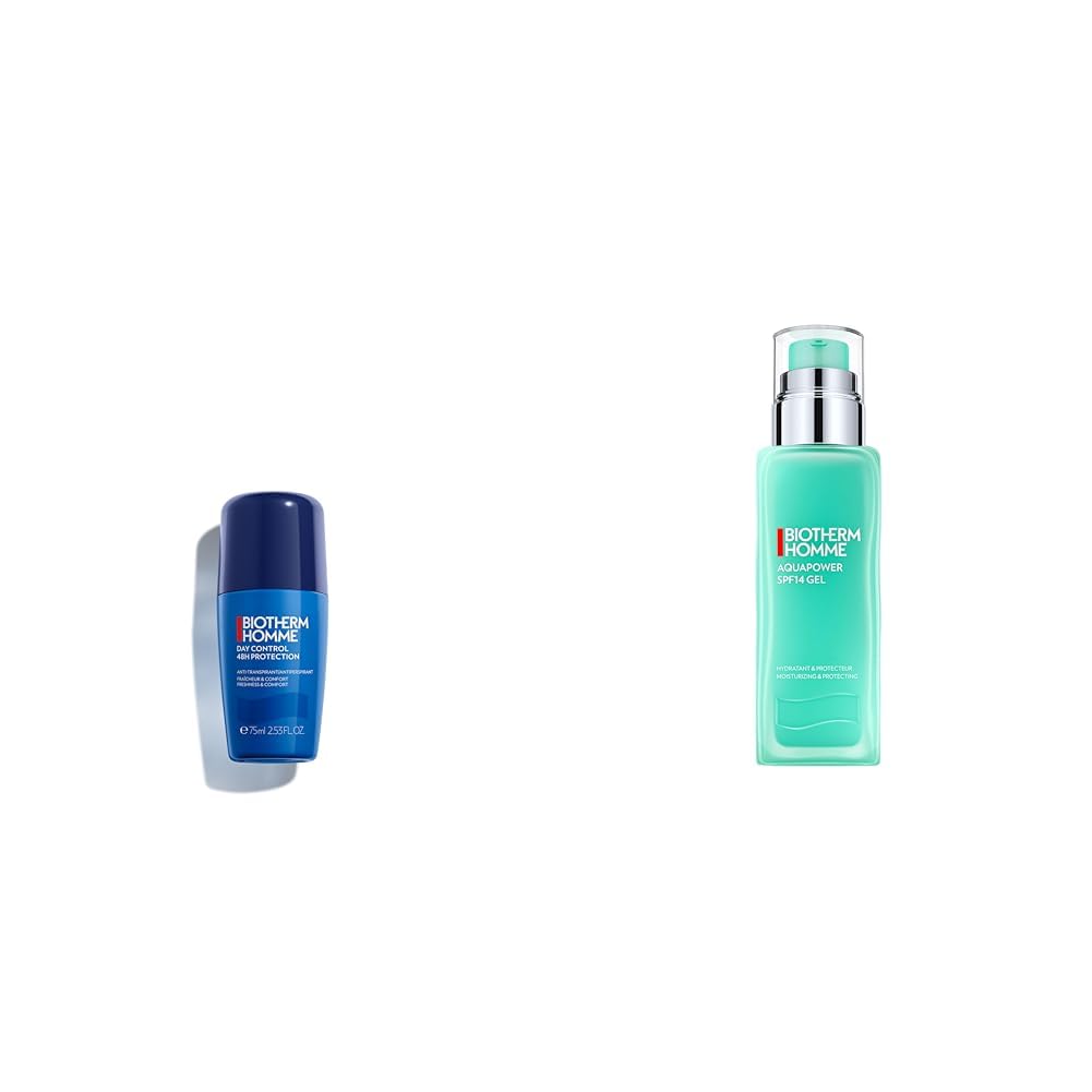 Biotherm Homme Day Control 48H Deo Roll-On, 75 ml + Homme Aquapower SPF14 Gesichtsgel, 75 ml