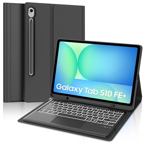 Angoli di Visione Multipli: Questa custodia con tastiera per Samsung Galaxy Tab S10 FE Plus 13.1