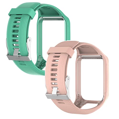 Modelli compatibili: 2 cinturini compatibili con Tomtom Runner 2, per lo sport, impermeabile, in silicone, per Tomtom Runner 2. Nota: Smartwatch NON incluso.