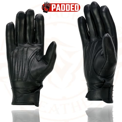 Image of Milwaukee Leather Women's Leather Lightweight Motorcycle Lined Driving Hand Gloves - X-Small