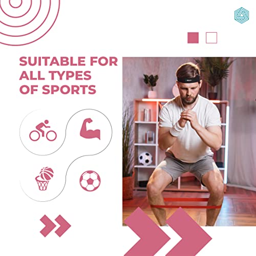 Image of Boldfit Gym Headband for Men and Women - Black & Boldfit Headband - Premium Head Band Strapless Sports Sweat Band - Black, Pack of 1