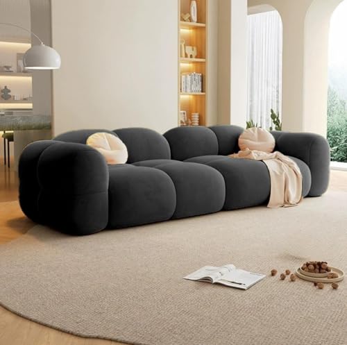 Image of Luxury Sofa Set Luxury Chesterfield Sofa in for Home Living Room & Office (Black)