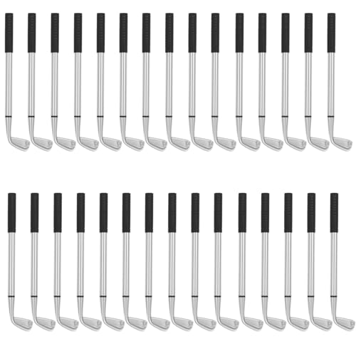 Bolígrafos de golf mini en pack de 30 piezas con tinta negra de 1 mm para oficina