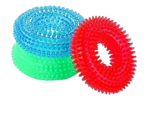 Pups&Pets Durable Pet Puppy Dog Squeaky Chew Toys, Bite Resistant Non-Toxic Soft Natural Rubber Ring with Thread Pet Puppy Dog Squeaky Chew Toys, Pack of 1. (B09SV67NP7) Amazon Price History, Amazon Price Tracker