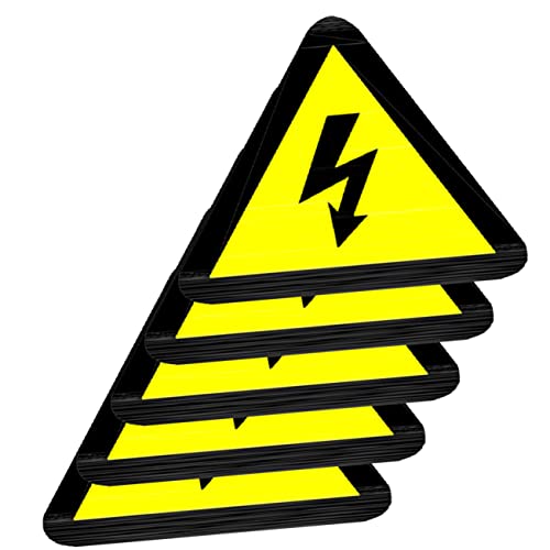 Autocollants de mise en garde électrique Ciieeo de haute tension pour chantier et entrepôt
