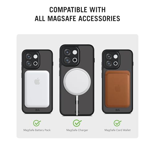 Image of DailyObjects Nimbus Magnetic Case Cover Compatible with OnePlus 13s | Wireless Charging Slim Back Cover - Black