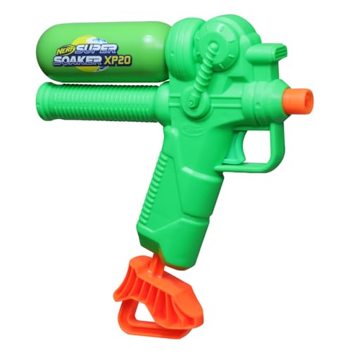 Image of Nerf Super Soaker XP20-AP Water Blaster, Tank Made with Recycled Plastic, Air-Pressurized Continuous Water Blast | Pichkari for Outdoor Water Games | Branded Toy Pichkari for Holi | Kids Ages 6+