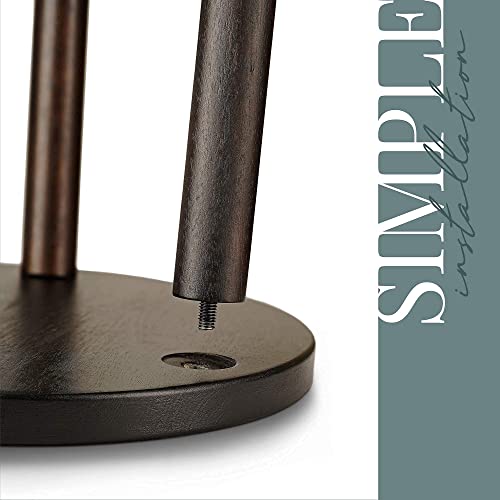 Litada Wood Plant Stands (Set Of 2) Mid Century Small Side Table, 15.8’’ Tall – Round Side End Table Flower Pot Holder Home Decor (Plant And Pot Not Included) (15.8", Walnut) #TOP1