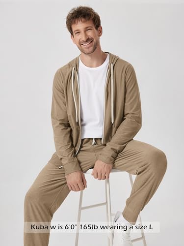 Image of ODODOS Men's Performance Joggers - Ultra Soft odSTRATUM Tech Sweatpants with Adjustable Waist and Secure Pockets