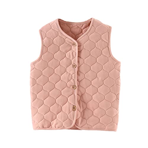 Gabardinas para niños y niñas, atléticas de invierno, con capucha, abrigo grueso y grueso, sensación de mantequilla, versátil ropa de calle, #H-rosa, 13-14 Años Cover