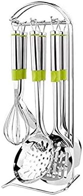 Spatula Cooking Utensils Stainless Steel Household Full Set of Colander Kitchen Utensils Kitchen Spoon Cooking Shovel Soup Spoon ladle，One Color-M