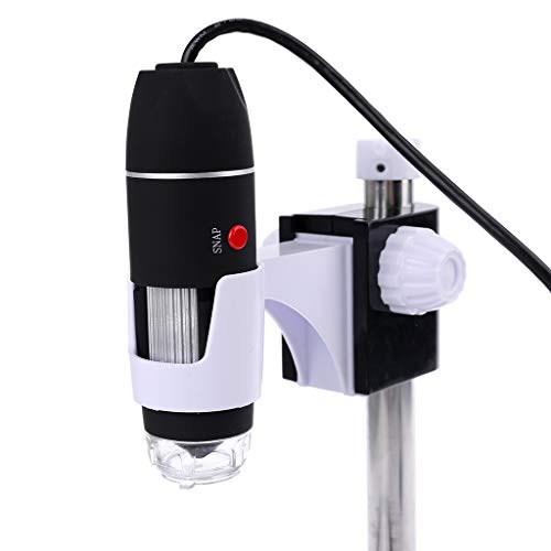 Microscope USB 40-1600X avec réglage hauteur et 8 LED