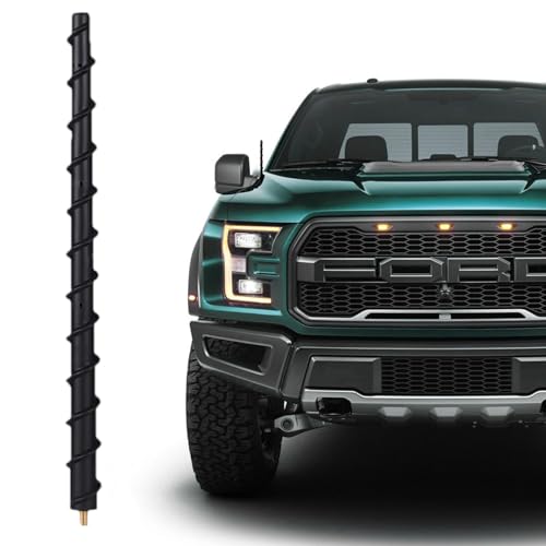 Image of Antenna for Ford F150 2009-2026 & F-150 Raptor Ford Bronco Pickup Truck Antenna Stubby Replacement, Internal Copper Coil for Enhanced Reception, Car Wash Proof, 13 inches Rubber Antennas