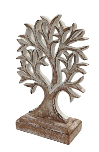 Escultura de Madera Árbol de la Vida para Decoración Hogar miniatura 5