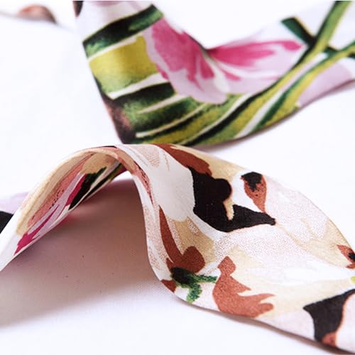Luwint Silk-like Satin Scarf - Long, Thin, Skinny Necktie & Narrow Scarf - Handbag Wrap, Ribbon, Hairband & Waist Belt3