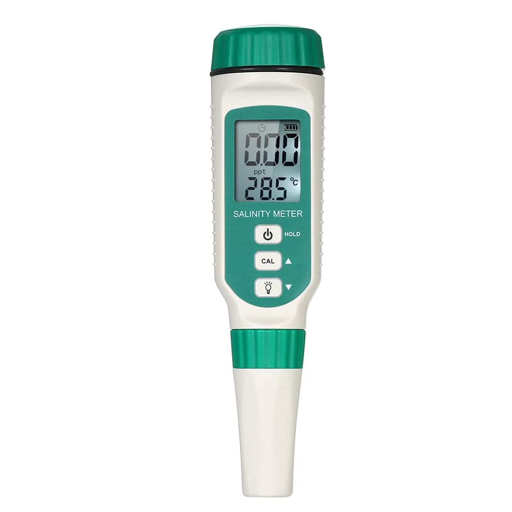 Écran LCD de salinomètre ATC de Compteur de salinité Portable, testeur de salinité de réfractomètre de réfractomètre de salinité de Compteur d'eau salée