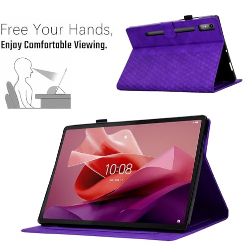 CASAFUNY Case for Lenovo Tab P12 Case 12.7 Inch 2023 Protective Tablet Case Multi-Angle Stand Cover with Auto Wake/Sleep Function for Lenovo Tab P12 2023 Released TB370FU - Image 4