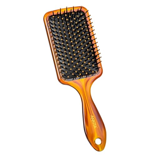 Ankita Flat Hair Brush|Paddle Hair Brush with Strong and Flexible soft Bristles|For Grooming, Straightening, Smoothing, Detangling Hair, Ideal for Men & Women Ankita Flat Hair Brush|Paddle Hair Brush with Strong and Flexible soft Bristles|For Grooming, Straightening, Smoothing, Detangling Hair, Ideal for Men & Women