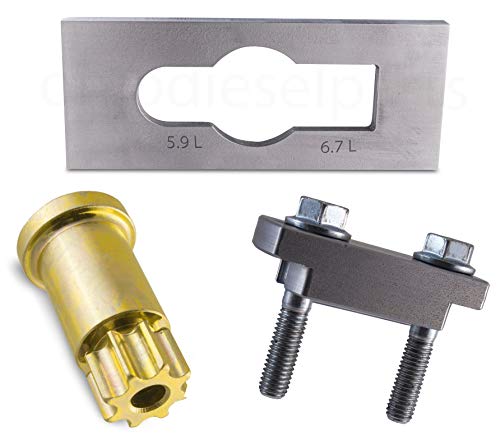 Ohio Diesel Parts Engine Barring Tool B/C Series + Gear Puller Tool + Injector Nozzle Removal Tool for 5.9L/6.7L Cummins