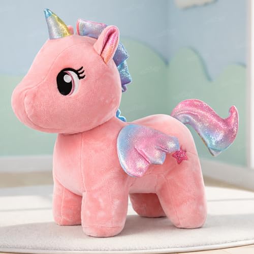 Image of Zest 4 Toyz Unicorn Soft Toy for Girls (30 cm) | Rainbow Horn Unicorn Toy | Cute Stuffed Animal Plush Toy | Baby Toys | Cuddly Teddy Bear for Kids | Birthday Gift for Girls - Multicolor (Pack of 1)