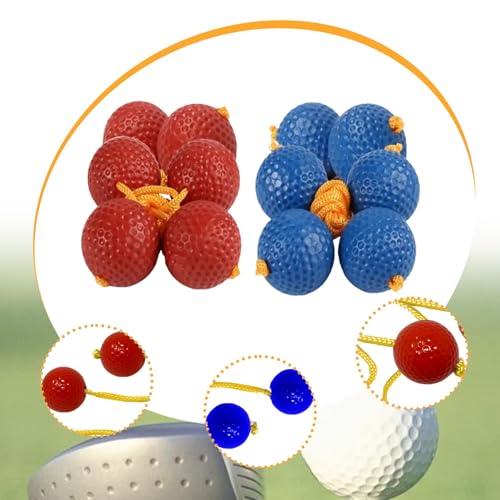 Vaveren 6Pcs Ladder Balls Ladderballs Practical Improve Hand Eye Coordination Golf Balls Backyard Game for Family Player Kids Adults