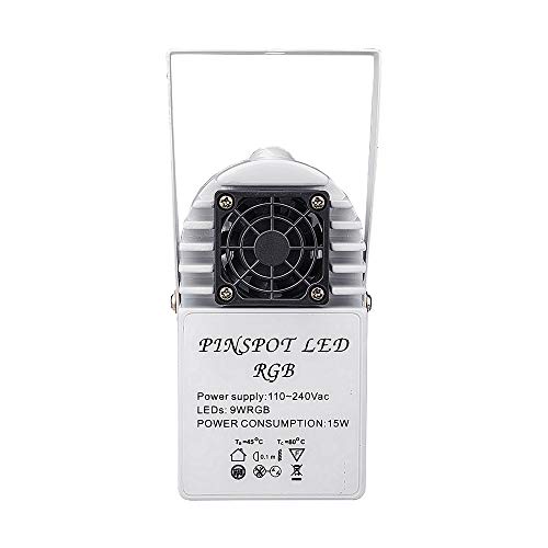 Led Pinspot, 9 W kleurrijke 3-in-1 RGB led koplamp, automatische kleurverandering, gebruik voor spiegelbal, raamweergave… - Image 8