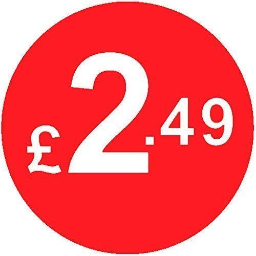 Etichette Punti Prezzo Adesivi Per Prezzi Rossi Brillanti 13mm - Foto 6