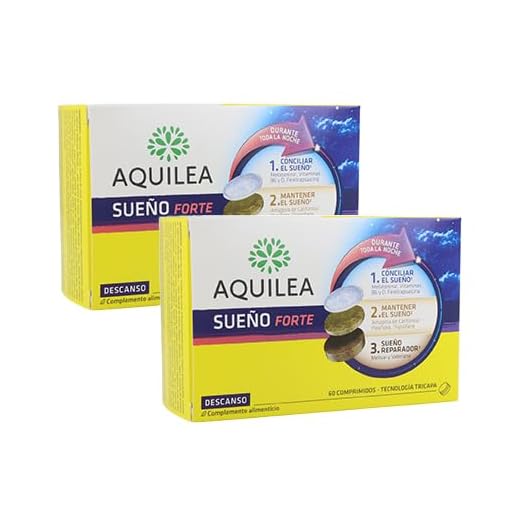 AQUILEA Pack 2x Sueño Forte 60 Comprimidos Tricapa - Melatonina - Conciliar el Sueño y Mantener el Sueño