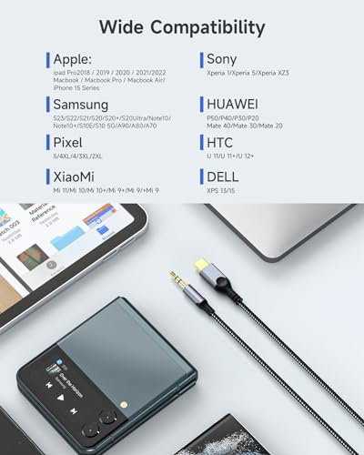 Zooaux ZAC-002 Usb C To 3.5Mm Audio Aux Jack Cable[4Ft] thumb #5
