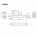 ANKROYU Electric Actuator, Aluminum Alloy 3500N IP54 Electric Cylinder Linear Push Rod, Low Noise Electric Linear Push Rod for Industrial Equipment (250mm)