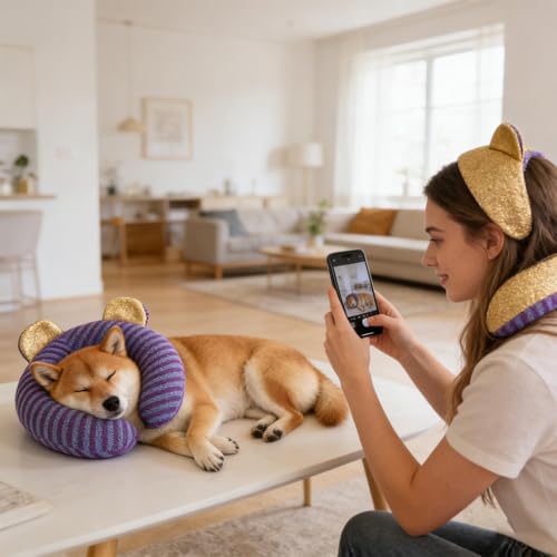 Cojín cervical para perros con diseño ergonómico contra el dolor 8