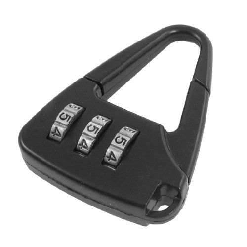 Image of Aexit Black Metal Padlocks & Hasps Handbag Shape 3 Digits Combination Combination Padlocks Password Padlock