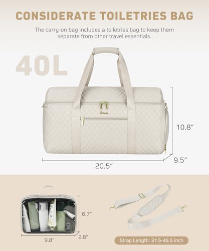 Weekender Bags for Women, Wide Open Large Travel Duffle Bag with Shoe Compartment, Overnight Hospital Bag For Women Labor Delivery, Carry on Bag Personal Item Travel Bag with Wet Pocket4