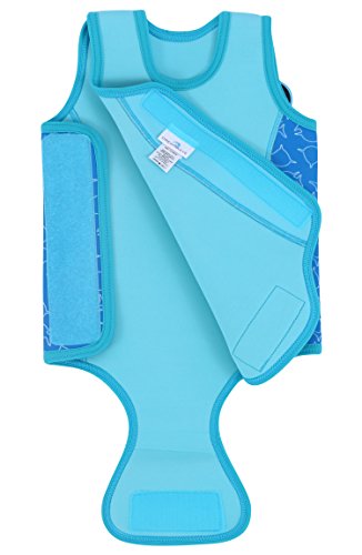 Aquawarm Shark Infant Boys' Neoprene Baby Warmer Swim Wetsuit, Blue (6-12 Months)