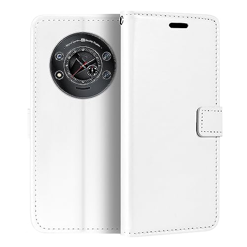 Custodia Portafoglio pelle PU Compatibile con Cubot KingKong Star Cover con Chiusura Magnetica Tasche per Carte e Funzione Stand Bianco