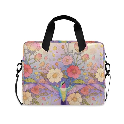Housse ordinateur portable 15.6 pouces sacoche fleur oiseau