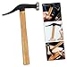 DOITOOL Shoe Repair Hammer Wood Handle Quality Tack Hammer for Leather Work and Shoe Making Convenient Small Tool and DIY Projects