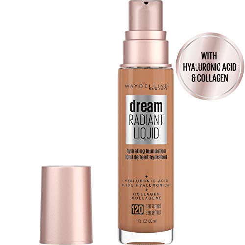 Maybelline 41554579185 Dream Radiant Liquid Medium Coverage Hydrating Makeup, Lightweight Liquid Foundation, Caramel thumb #1