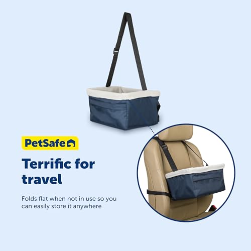 PetSafe Happy Ride Dog Booster Seat, Navy Blue, Up to 12 lb - image 6
