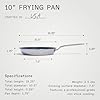 Made In Cookware | ProCoat 10" Non Stick Frying Pan (Harbour Blue) | 5 Ply Stainless Clad Nonstick | Professional Cookware | Induction Compatible #4