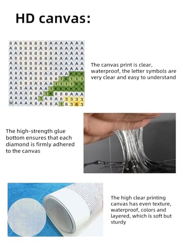 Tableau Perle Diamant Cristal pour Débutant Solution Anti Stress DIY