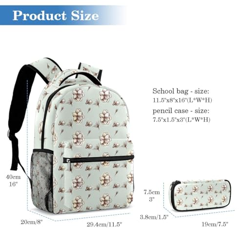 Sac à dos Blue Jellyfish avec trousse, ensemble 2 pièces multicolore pour étudiants - 2