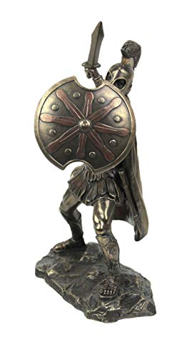 Estatua de resina fría de Aquiles en batalla 24.5 cm miniatura 2