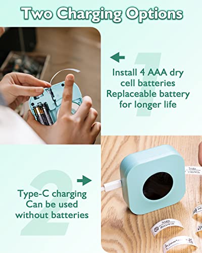 image for Phomemo Mini Label Maker Q30S Bluetooth Small Label Maker Machine, Han