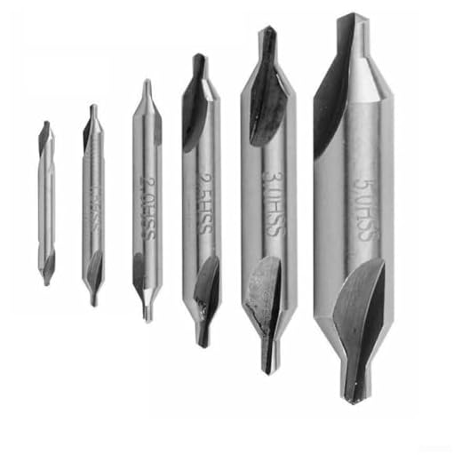 6pcs HSS Combined Center Drill Bits