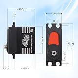 Aywhp servo numérique 40 kg·cm engrenages métal 5 à 7,4 V photo 5
