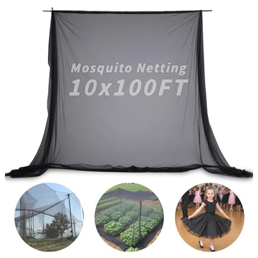Black Mosquito Netting for Garden Use